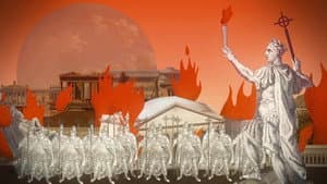 ...The Library of Alexandria Burned Down?