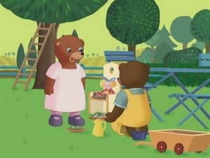 Little Brown Bear is having a tea party