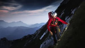 Steep mountainside without safety equipment